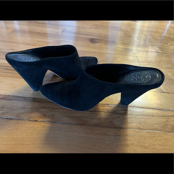Vince Camuto Black Suede Mules size 7 - Picture 6 of 6